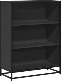 vidaXL fekete szerelt fa könyvszekrény 80,5x35x107,5 cm