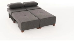 3 személyes kanapéágy Perenna Linen - Antracit