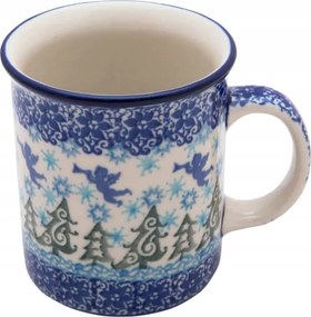 Bögre 300 ml Művészi kerámia Bolesławiec dek 1675 Angyalkák Karácsony