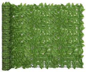 zöld leveles erkélyparaván 200 x 150 cm
