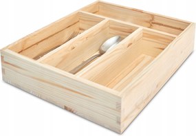 Fiókrendező Tároló Fa Evőeszköz Utántöltő Kozmetika 25x31