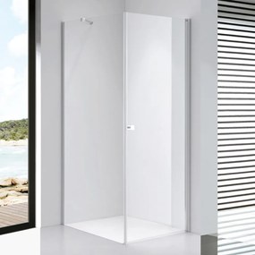 Stuxi Bari 100x110 aszimmetrikus nyílóajtós zuhanykabin 6 mm vízlepergető biztonsági üveggel, króm