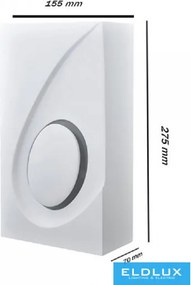 UNIVERSO Gipsz fali lámpa 2xG9 275x155mm IP20 fehér