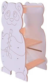 Tanulótorony PANDA fehér/juhar