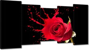 Vászonkép 150x80 Fröccsenő rózsa