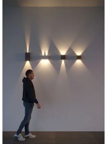 Redo 90298 - LED kültéri fali lámpatest VARY 2xLED/10W/230V 3000K IP54 barna