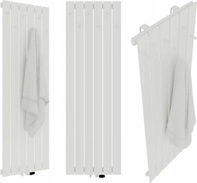 Dekoratív Radiátor Függőleges Hűtőborda Akasztókkal 1800/450 Fehér Fényes