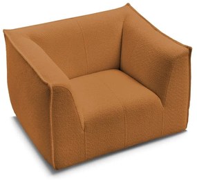 Mustársárga buklé fotel Giorgia – Bobochic Paris