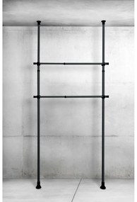 Wenko 2 db Herkules teleszkópos vízszintes rúdszett, fekete