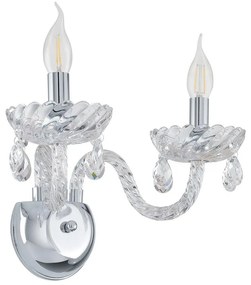 Eglo 39105 - Fali lámpa BASILANO 1 2xE14/40W/230V