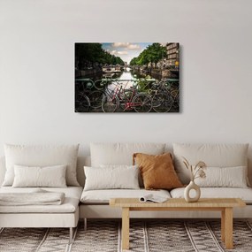 Egy bicikli képe a városban (90x60 cm)