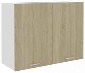 Sonoma-tölgy színű forgácslap függő szekrény 80 x 31 x 60 cm