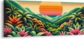 Kép - Színes naplemente (120x50 cm)