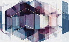 Fali fotótapéta Étkezőbe Geometrikus kockák 416x254