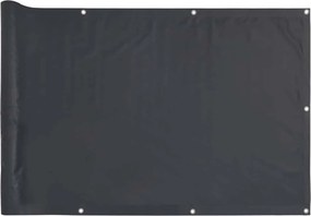 vidaXL antracitszürke PVC belátás elleni erkélyparaván 500x75 cm