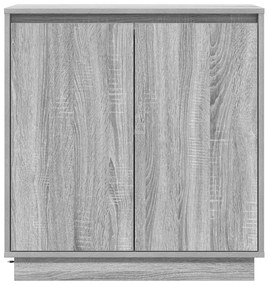 LED-es szekrény, szürke sonoma, 71x34,5x75 cm, műszaki fa