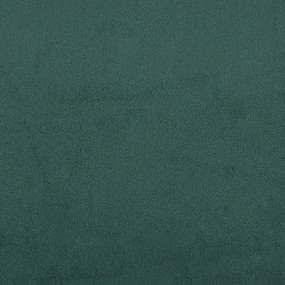 sötétzöld bársonypad 108x79x79 cm