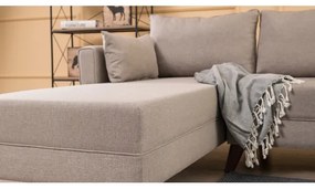 L-alakú sarokkanapé KORFU krémszínű balos