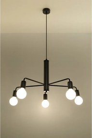 SOLLUX SL-0304 DUOMO Glamour Csillár Fekete E27 IP20