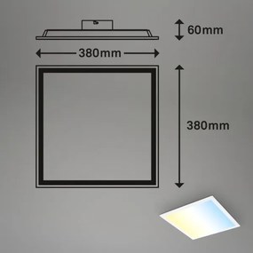 Brilo - LED Dimmelhető mennyezeti lámpa LED/21W/230V 38x38 cm fehér