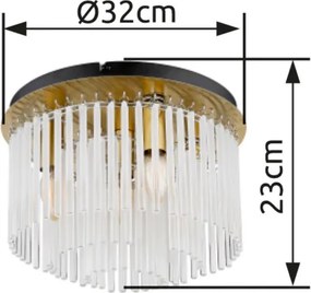 GLOBO 15698DM GORLEY Glamour Mennyezeti Lámpa IP20