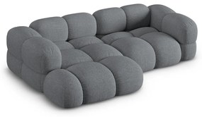 Szürke sarokkanapé (bal oldali-heverő résszel) Loretto – Cosmopolitan Design