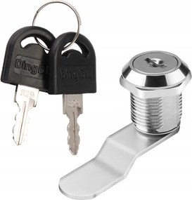 Kazettás Zár 16mm 2 Kulcsos Negyed Forgatható Szekrény Postaláda