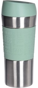 Tronto utazó termo bögre, 350 ml, zöld,rozsdamentes acél, 8 x 20 cm