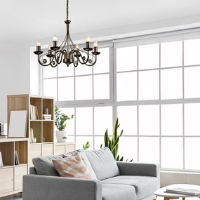 Csillár láncon DONATO 6xE14/40W/230V