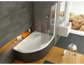 Ravak C421000000 - ROSA sarokkád 170x105 cm akril/fehér