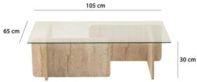 Escape Travertine konferenciaasztal