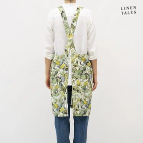 Len kötény Khaki – Linen Tales