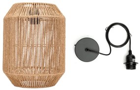 Aigostar - Csillár zsinóron 1xE27/60W/230V bézs