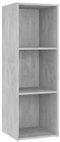 4 db betonszürke szerelt fa TV-szekrény 107 x 35 x 37 cm