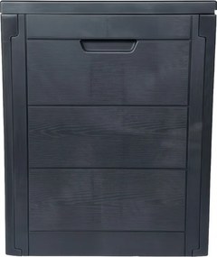 Kerti tároló box 56x43x53 cm, műanyag, szürke, AZB-G2035 GREY