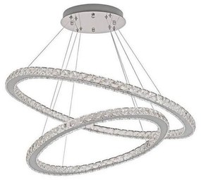 LED állítható fényerejű csillár kábellel LED/160W/230V 3000-6500K ezüst + DO