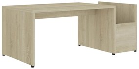 Sonoma tölgy színű szerelt fa dohányzóasztal 90 x 45 x 35 cm