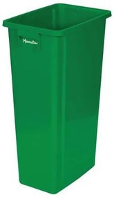 Manutan Expert műanyag szemetes kosár szelektív hulladékgyűjtésre, zöld