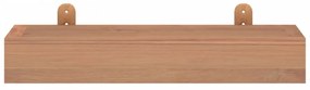 2 db tömör tíkfa falipolc 40 x 15 x 4 cm