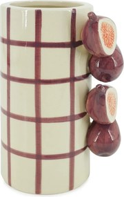 Lila-krémszínű kerámia váza (magasság 21 cm) Havor – Yes Everyday