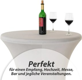 Huzat magas asztalhoz rugalmas 80 x 80 x 110 cm szürke