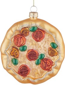 HANG ON üveg karácsonyfadísz, pizza
