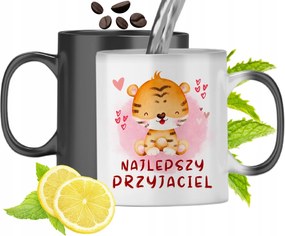 Mágikus Bögre Tigrissel, Színváltós, fényképes nyomattal