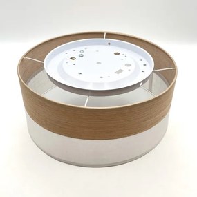 Mennyezeti lámpa SIRJA WOOD 1xE27/15W/230V átm. 35 cm fehér/tölgy