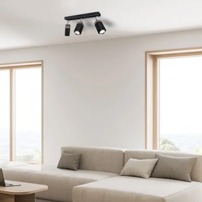 Spotlámpa SOLO 3xGU10/MR11/40W/230V fekete