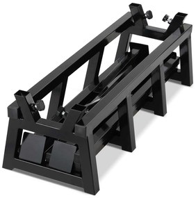 monzana® Fából készült vágóállvány rögzítő konzollal - 77x50x105 cm
