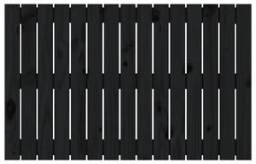 fekete tömör fenyőfa fali fejtámla 95,5 x 3 x 60 cm
