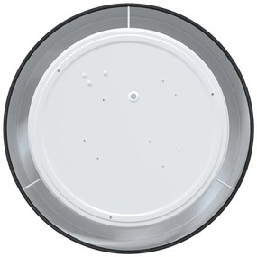 Mennyezeti Lámpa Beépített Fekete Ø 30 cm Szövet E27