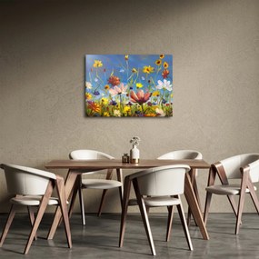 Festett kép egy virágzó rét (70x50 cm)