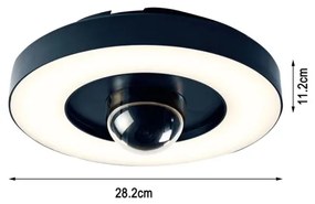 Immax NEO 07792L -LED Intelligens kültéri kamera lámpával RING 22W/230V Wi-Fi Tuya